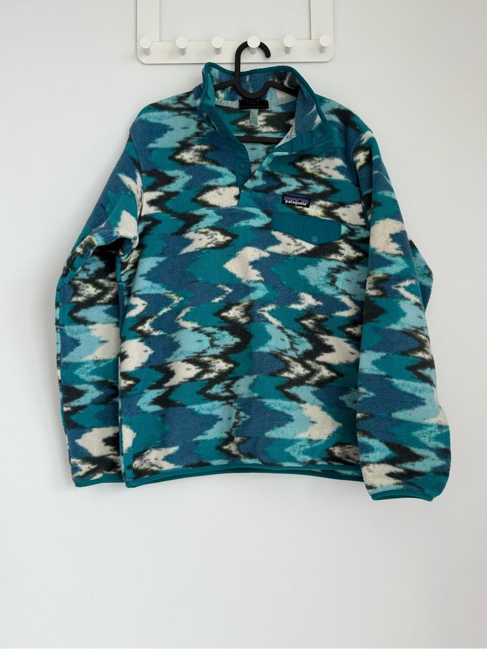 PATAGONIA Quarter Zip Teal Synchilla Fleece Pullover